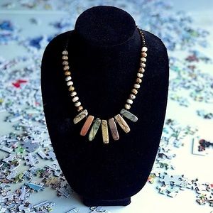 Garnet and Agate Necklace